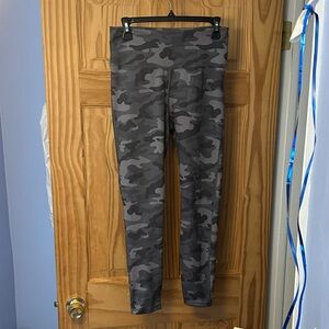 Danskin Black and Gray Camouflage Leggings
